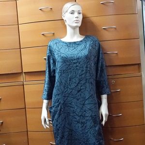 EUROPEAN WORK TUNIC DRESS BACK ZIPPER POCKETS